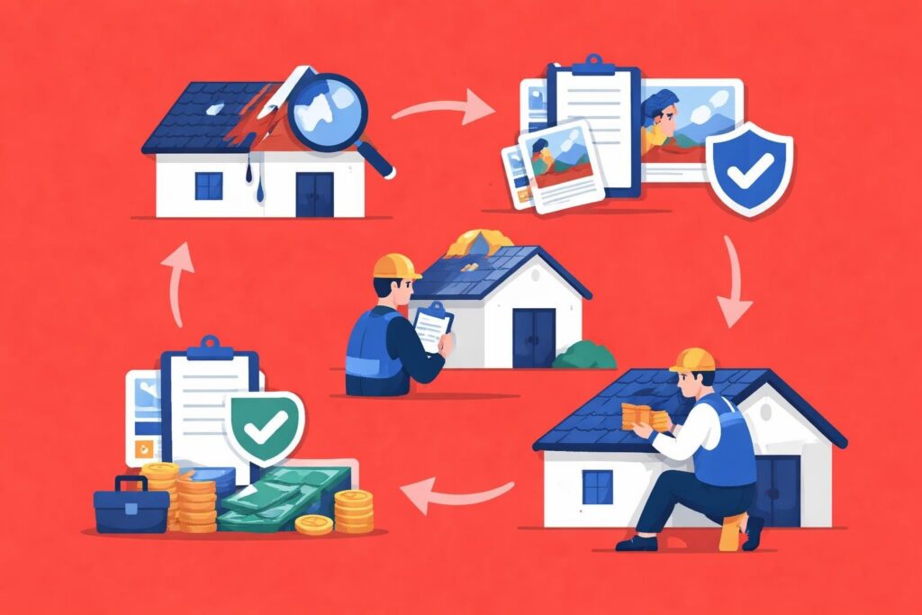 Roof Damage Insurance Claim: Complete Guide for Homeowners - Great Roofing
